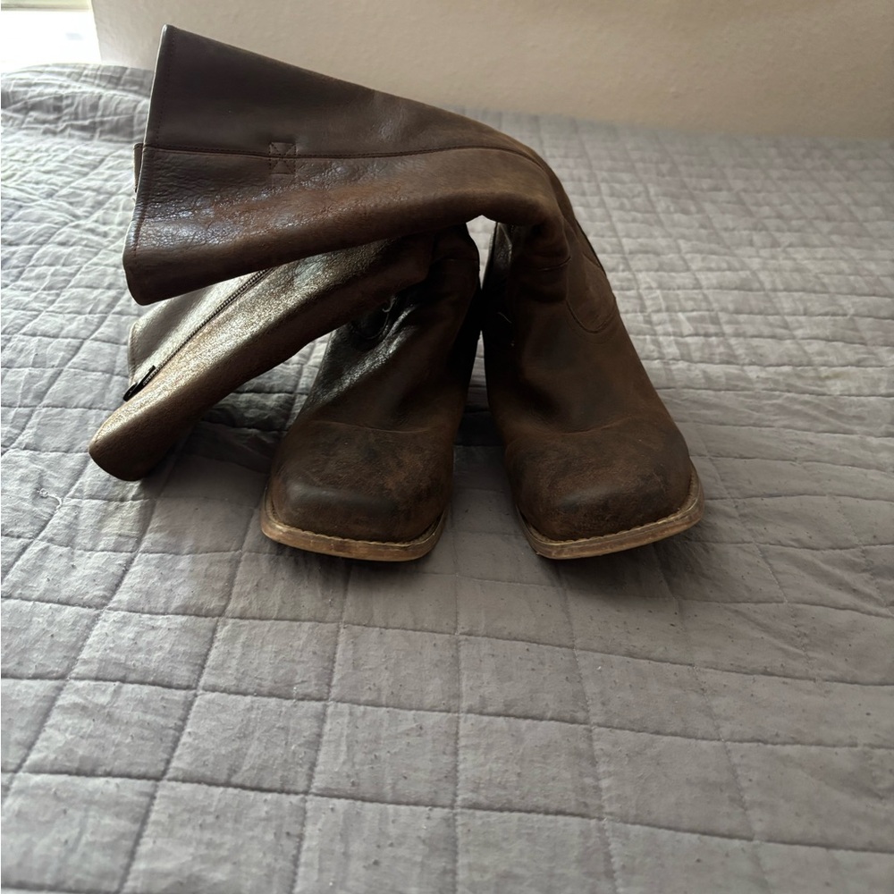 Brown Leather Boots